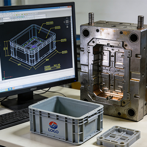 প্লাস্টিক ক্রেট জন্য চীন কাস্টমাইজড ইনজেকশন ছাঁচনির্মাণ