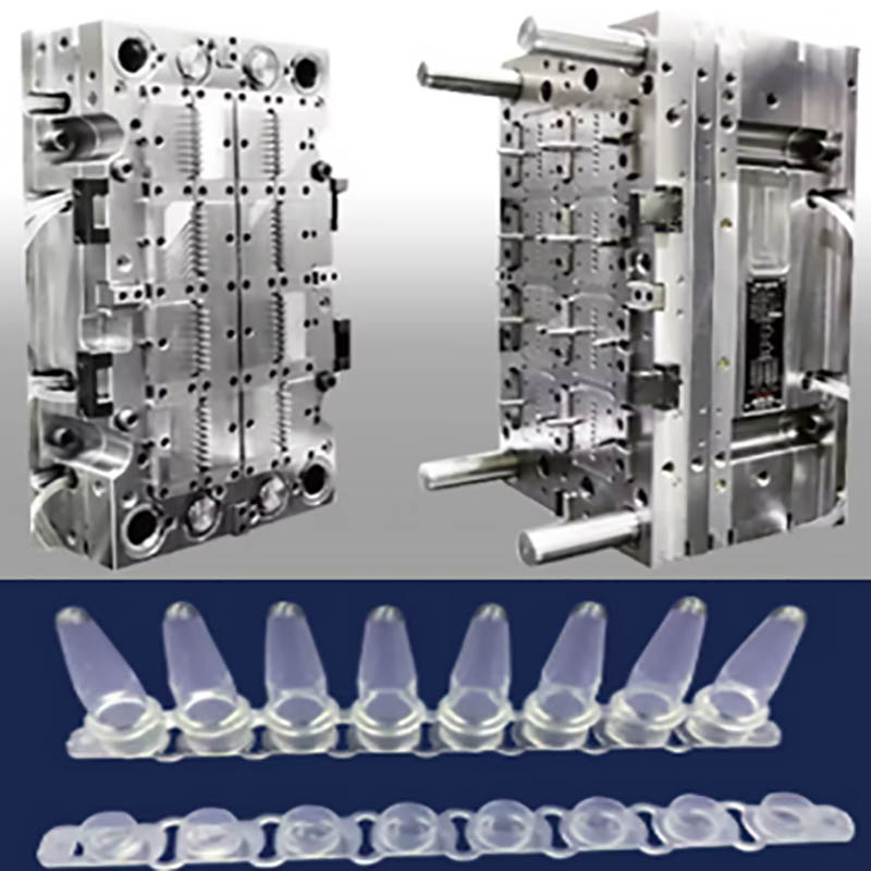 Plastic PCR tubes molding