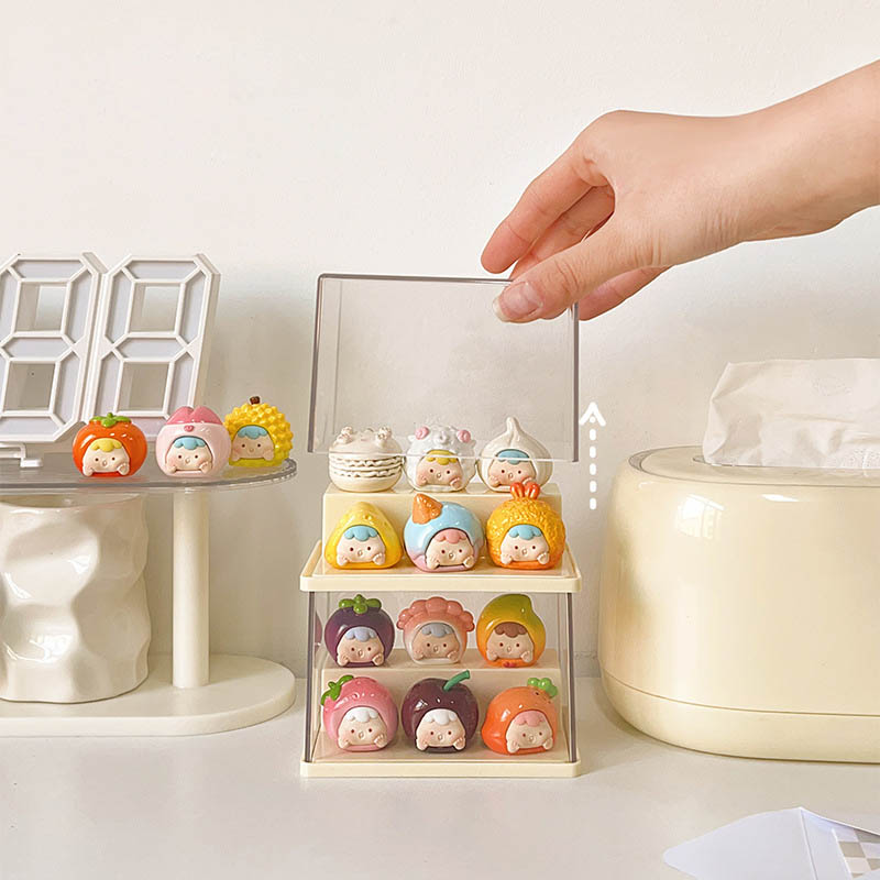 Transparent plastic display cabinet molding