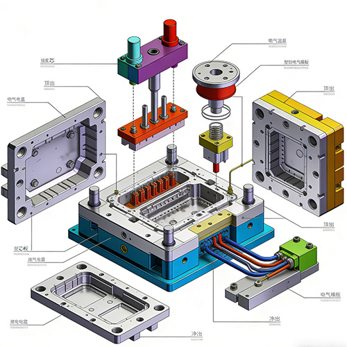 ইনজেকশন-প্লাস্টিক-ইলেক্ট্রিক্যাল-বক্স-মোল্ডিং