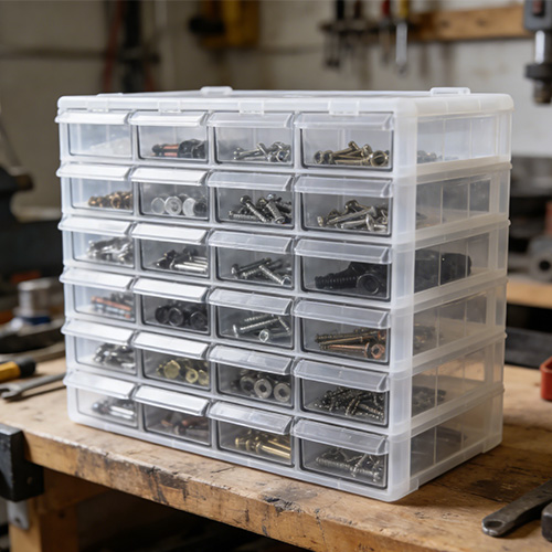 যন্ত্রাংশ সংগ্রহস্থল ড্রয়ার বক্স প্লাস্টিক ছাঁচনির্মাণ